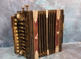 Musical Instruments - a 19th century Universal Melodeon, manufactured in Germany for Campbell &