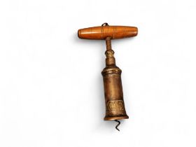 Helixophilia - a 19th century brass Dowler patent Thomason King's screw mechanical corkscrew, turned