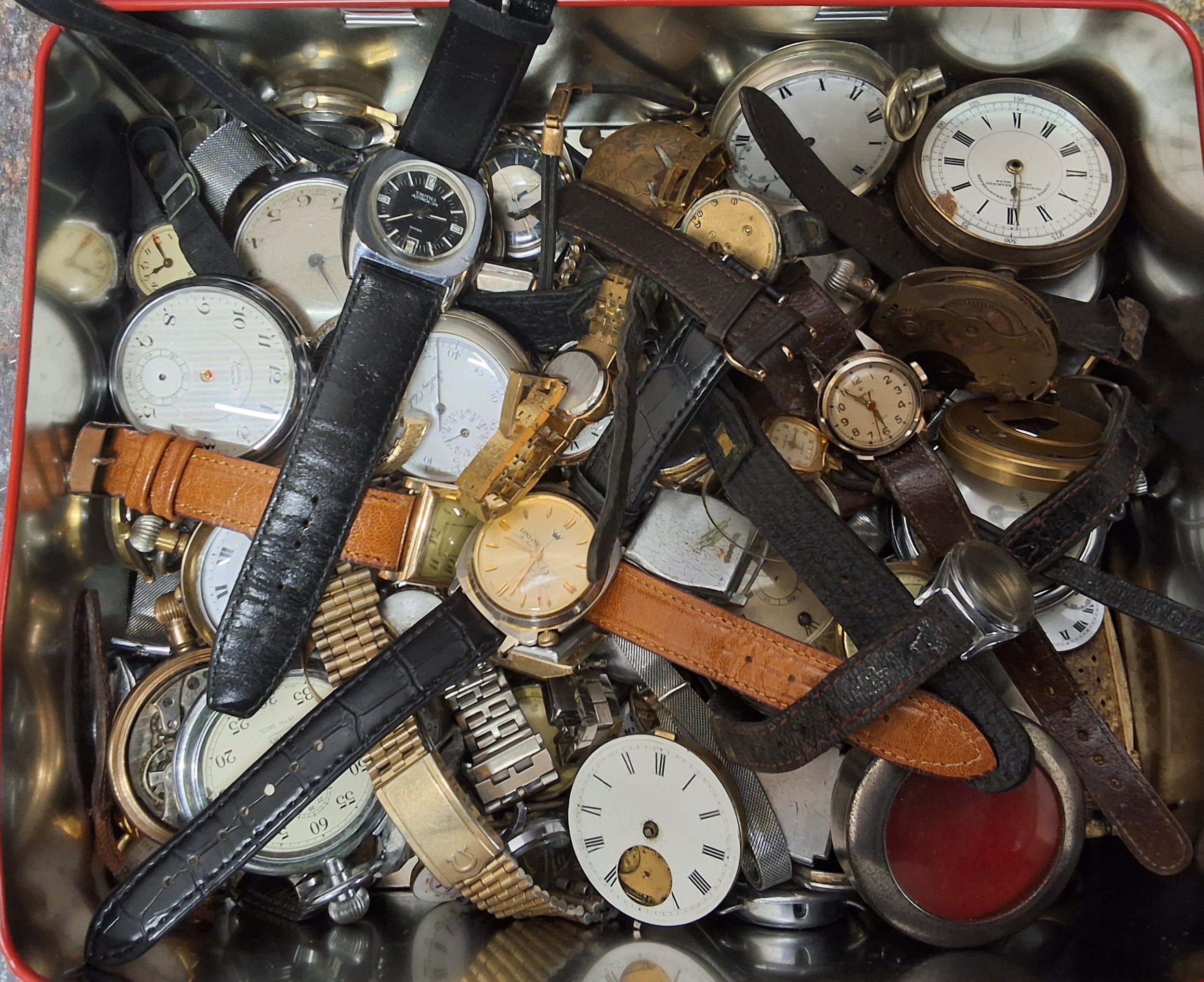 Pocket watches including Smiths, Radion etc.; a Jockey Club stopwatch; various gentlemen and lady'