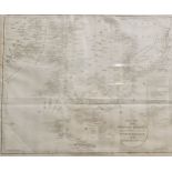 John Russell, an engraved map, Chart of the British Channel with the Opposite Coast of the United