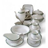 A Wedgwood Jade pattern dinner and coffee service, for six, comprising two tureens and covers,