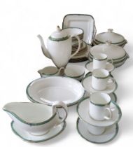 A Wedgwood Jade pattern dinner and coffee service, for six, comprising two tureens and covers,