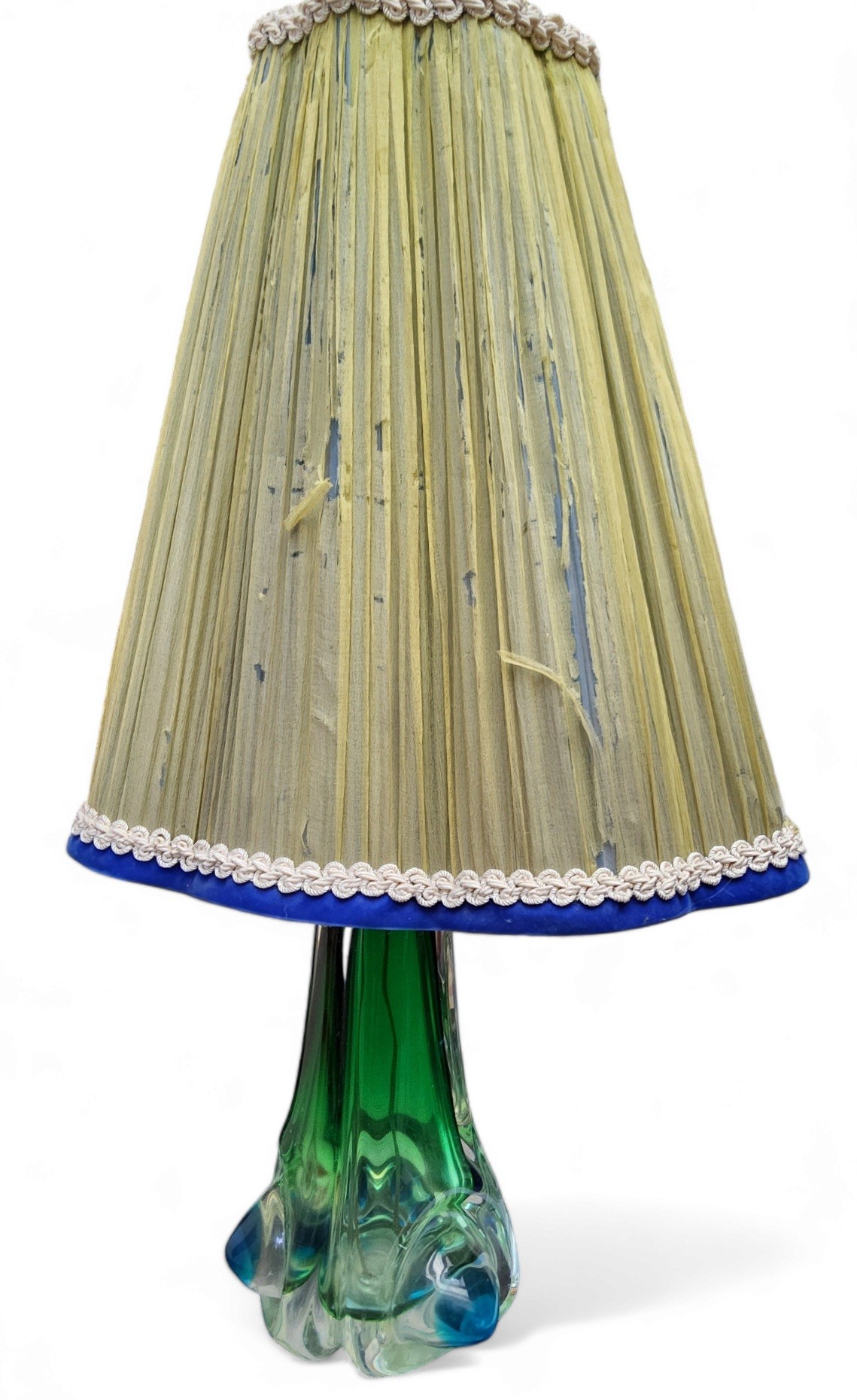 A Mid 20th century Italian glass table lamp, c.1970