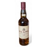 Scapa Single Highland Scotch Whisky, distilled 1988, bottled 1999, 40% vol, 70cl