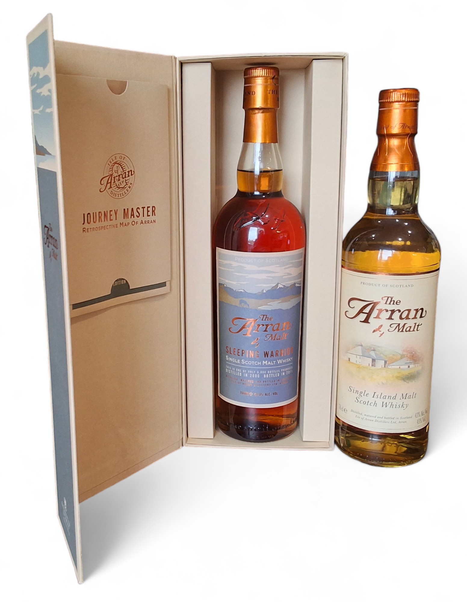 Arran Malt Sleeping Warrior, Lochranza, Isle of Arran, distlilled 2000, bottled 2011, one of 6000 - Image 2 of 2