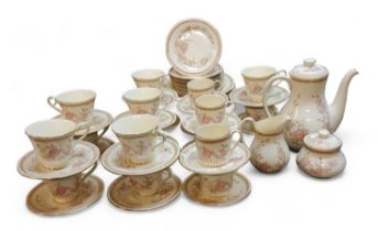 A Royal Doulton The Romance Collection  Lisette pattern dinner and tea service, for eight,
