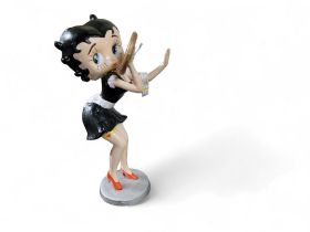 A cast iron model, Betty Boo, painted, 30cm high