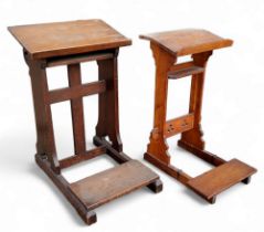 Two early 20th century ecclesiastical lecterns