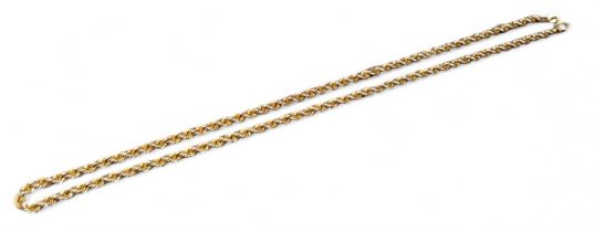 A 9ct gold snake link necklace, 7.63g