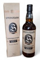 Springbank, 21 years old Campbeltown Single Malt, Scotch Whisky, 46% volume, 70cl., boxed