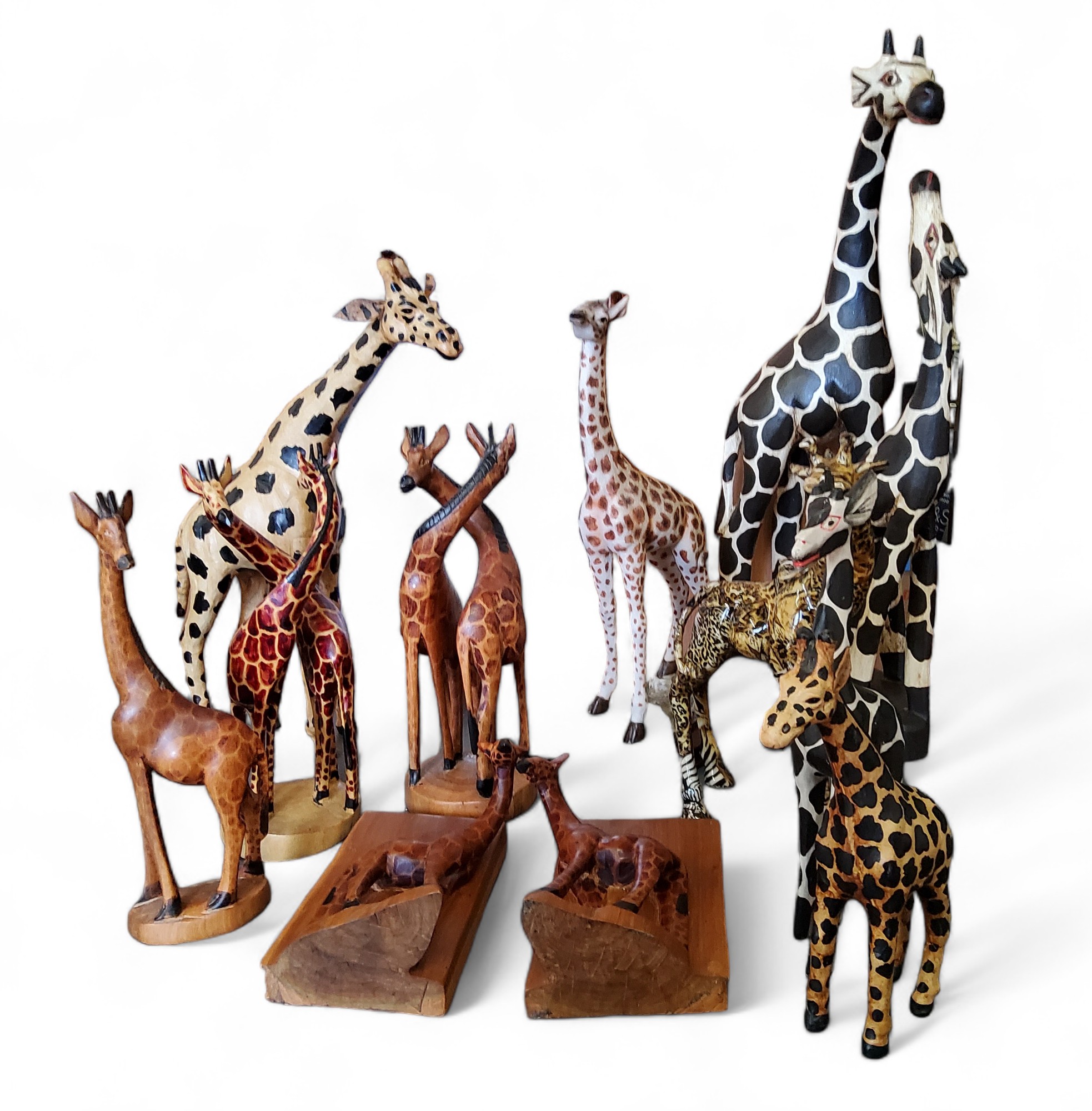 Journey of Giraffes - wooden, papier mache, etc