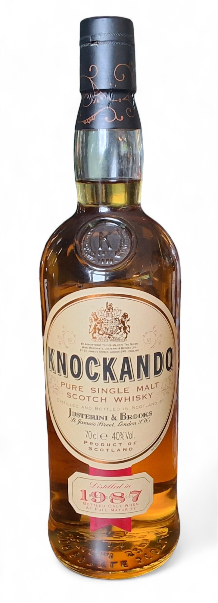 Knockando 1987 Pure Single Malt Scotch Whisky, distilled 1987, bottled 1999, 40% ABV / 70cl