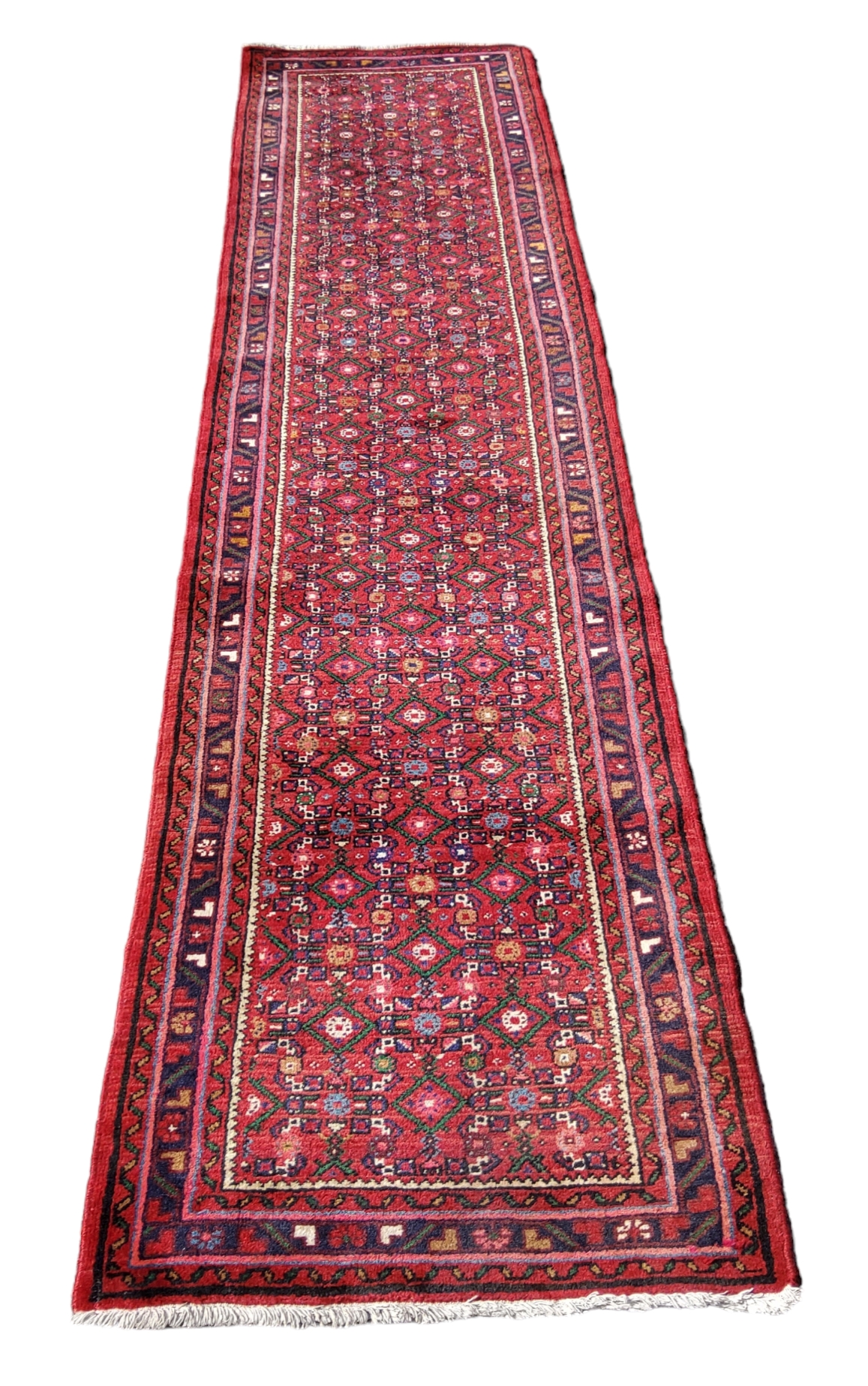 A 19th century Afghan runner, 335cm x 76cm