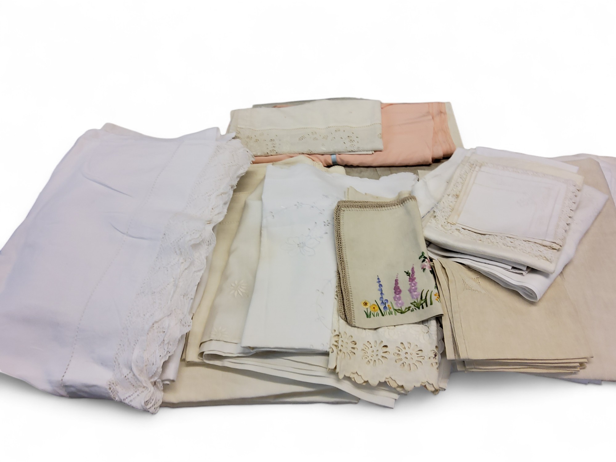Linen and Lace - table cloths;  napkins;  sheets, pillow cases;  etc
