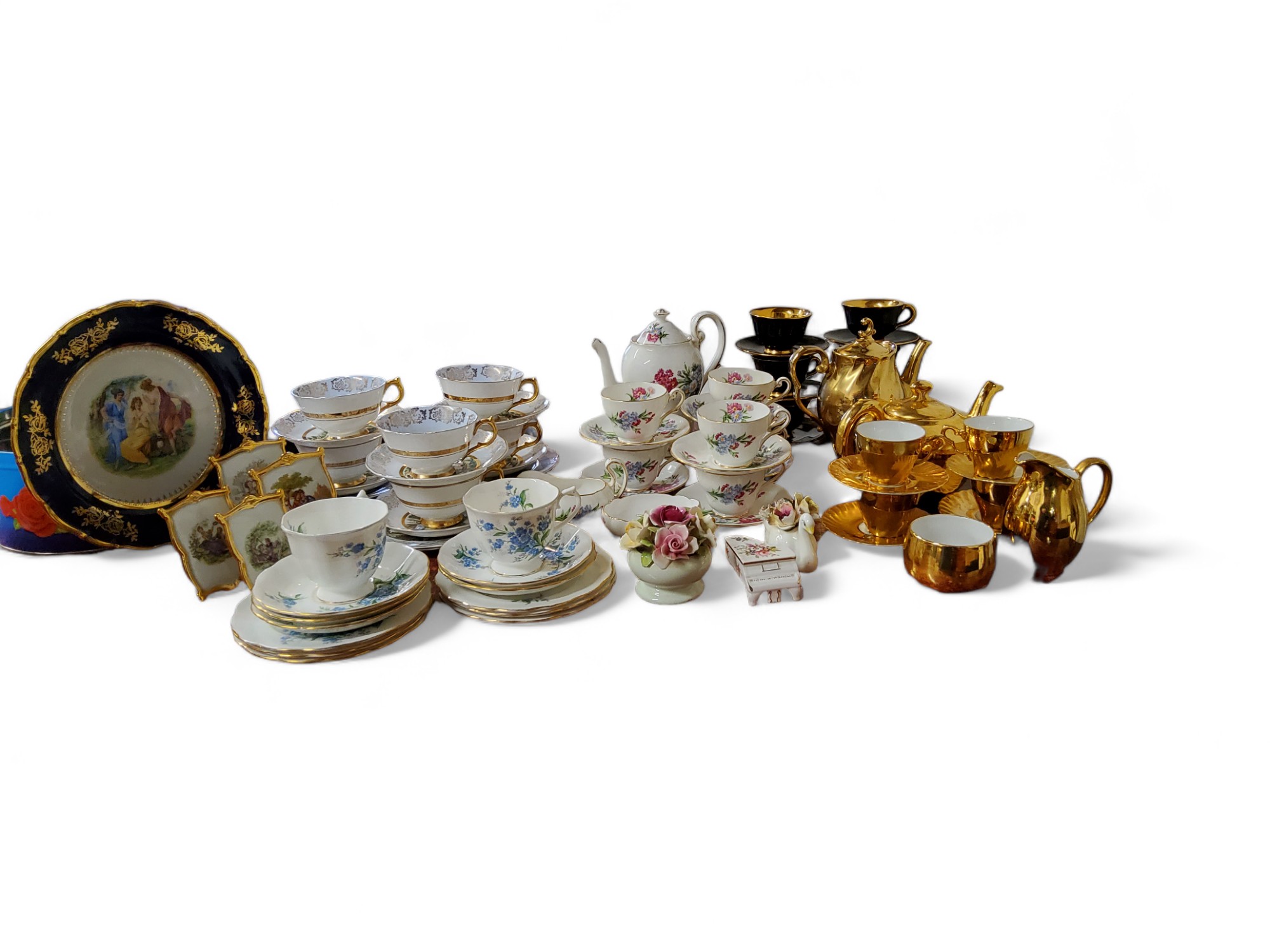 A Royal Standard Princess Louise coffee service, for six, comprising coffee pot, milk jug, sugar