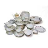 An English Bone China tea service, for none, c.1920;   other teaware, Royal Stafford;   Adderleys