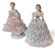 A Royal Worcester figure, The Last Waltz, from Romance of the Victorian Era, sculptured by N