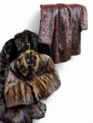 A Joseph Fox (Furrier) Ltd Sheffield mink fur coat;   others;   mink shawls;  etc (6)
