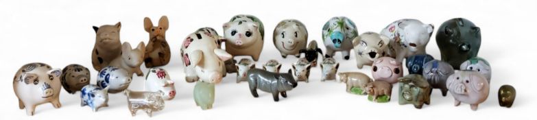 Pigs Pigs and More Pigs - a Royal Doulton model, of a pig;  others Whimsies, Plichta, Arthur Woods;