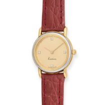 KUTCHINSKY - A LADIES TWO TONE KUTCHINSKY WRISTWATCH, 8156, quartz movement, the circular champag...