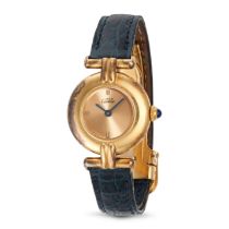 MUST DE CARTIER - A LADIES MUST DE CARTIER COLISEE VERMEIL WRISTWATCH in gold plated silver, 5900...