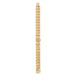 VAN CLEEF & ARPELS - A VINTAGE LADIES VCA  DIAMOND BRACELET WATCH in 18ct yellow gold, 54.505, 15...