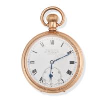 NO RESERVE - WINEGARTENS OF BISHOPSGATE LONDON, A POCKET WATCH in brass, 15 jewel Cal.536 manual ...