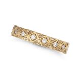 NO RESERVE - A DIAMOND RING in 18ct yellow gold, set with round brilliant cut diamonds, partial B...