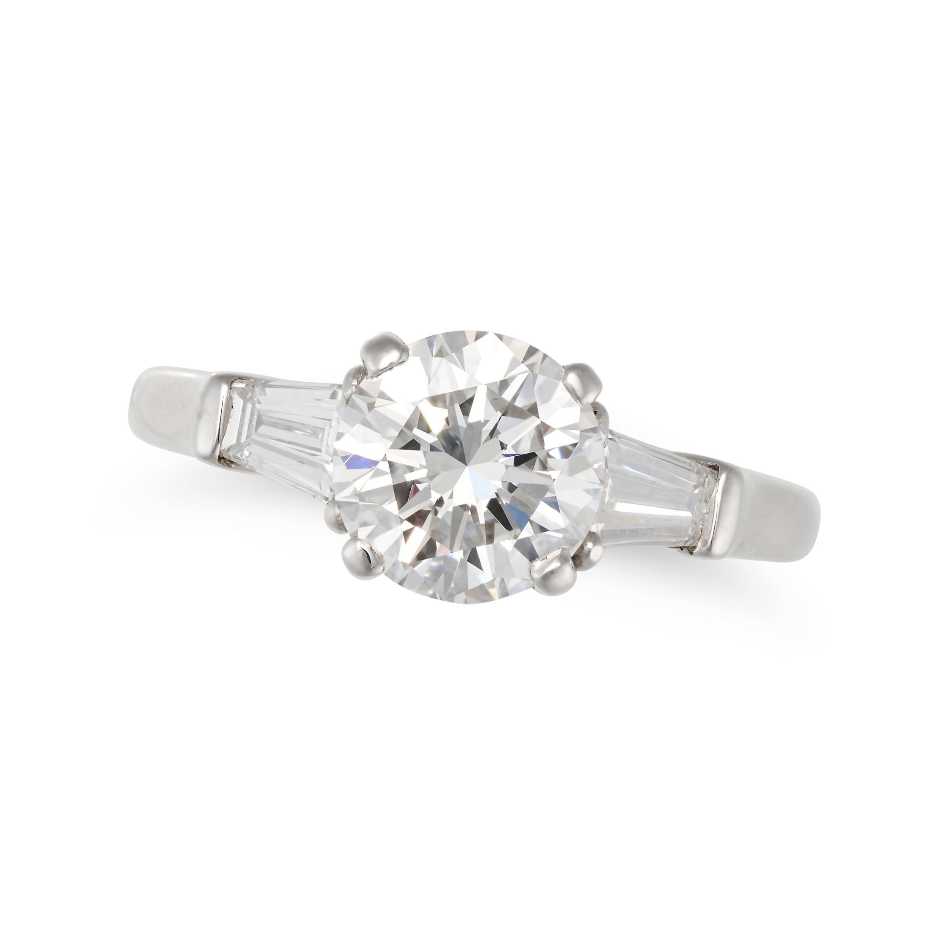 GRAFF, A 1.47 CARAT D COLOUR SOLITAIRE DIAMOND RING in 18ct white gold, set with a round brillian...