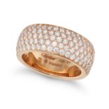 CARTIER, A DIAMOND DRESS RING in 18ct yellow gold, pave set with round brilliant cut diamonds, th...