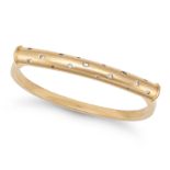 THEO FENNELL, A DIAMOND SHAFT BANGLE the hinged bangle designed as a tube set with round brillian...