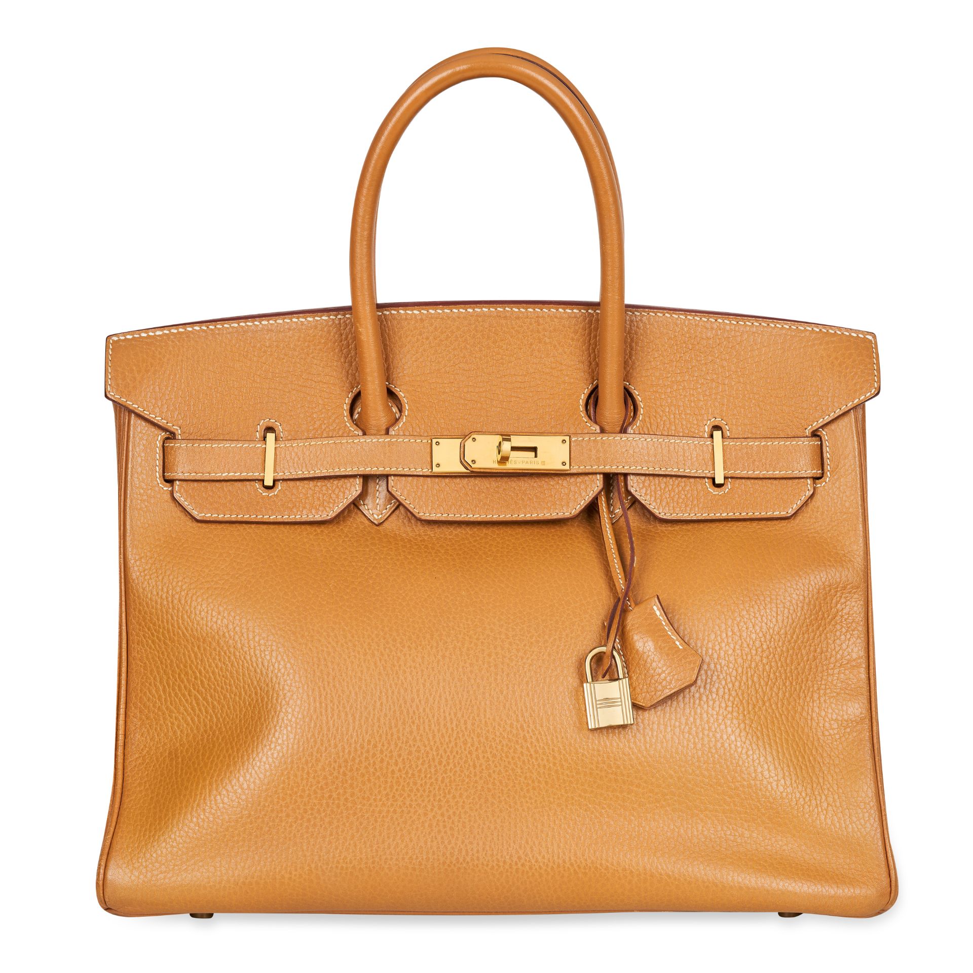 HERMES, A CAMEL BIRKIN 35 BAG Condition grade B-. Produced in 1999. 35cm long, 30cm high. Top h...