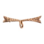 AN ANTIQUE GOLD RIBBON BROOCH in 9ct yellow gold, designed as a ribbon, full British hallmarks fo...