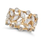 JEAN SCHLUMBERGER FOR TIFFANY & CO., A DIAMOND RING the openwork ring set with round brilliant an...