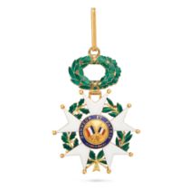 AN ANTIQUE FRENCH COMMANDER  OF THE NATIONAL ORDER OF THE LEGION OF HONOUR BADGE the badge of the...