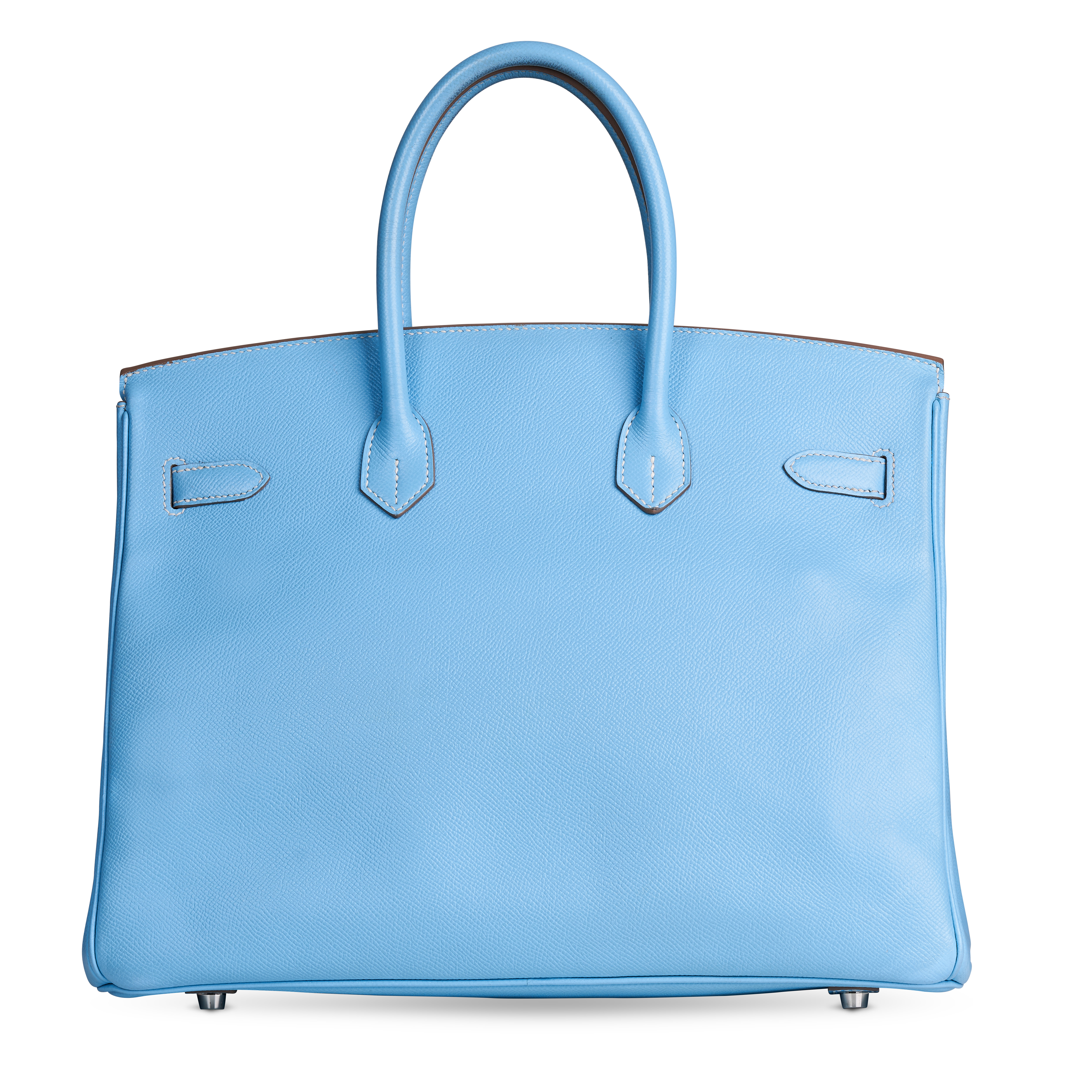 HERMÈS BLUE CELESTE/MYKONOS CANDY BIRKIN BAG. Size 35. Condition grade B+. Produced in 2011. Bl... - Image 3 of 5