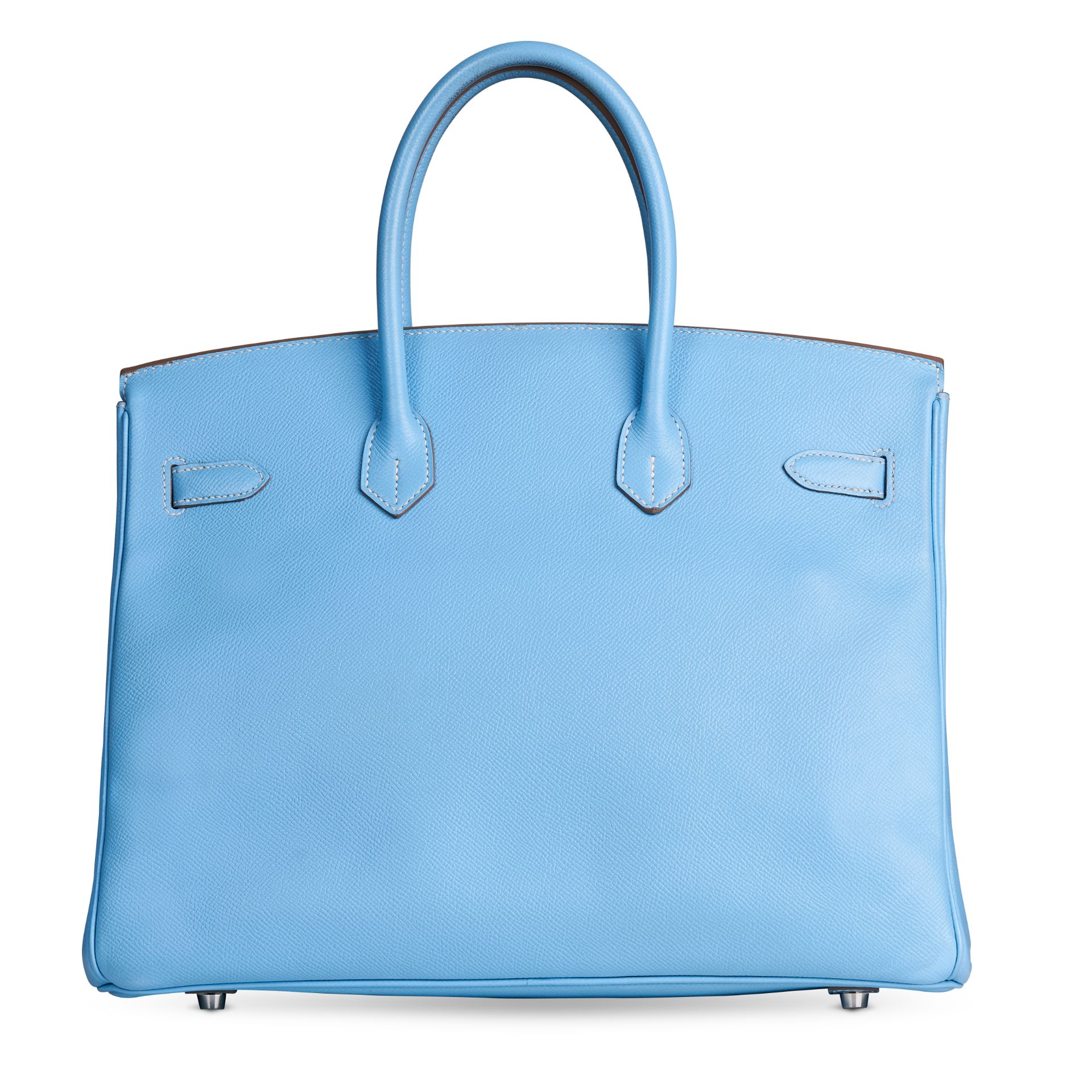 HERMÈS BLUE CELESTE/MYKONOS CANDY BIRKIN BAG. Size 35. Condition grade B+. Produced in 2011. Bl... - Bild 3 aus 5