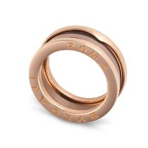 BULGARI, A B.ZERO 1 RING the band with engraved lettering 'BVLGARI ROMA' to the sides, signed Bul...
