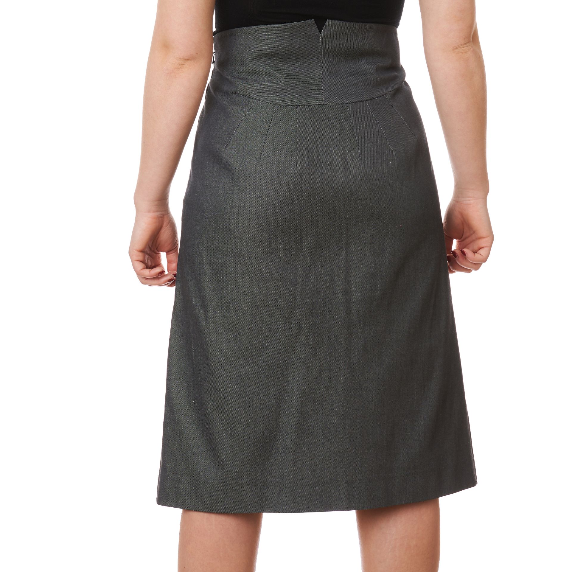 NO RESERVE PRADA GREY MIDI SKIRT - Bild 2 aus 2