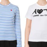 NO RESERVE TWO COMME DES GARCONS PLAY WOMEN’S TOPS