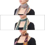 NO RESERVE THREE MISSONI ZIGZAG SCARVES