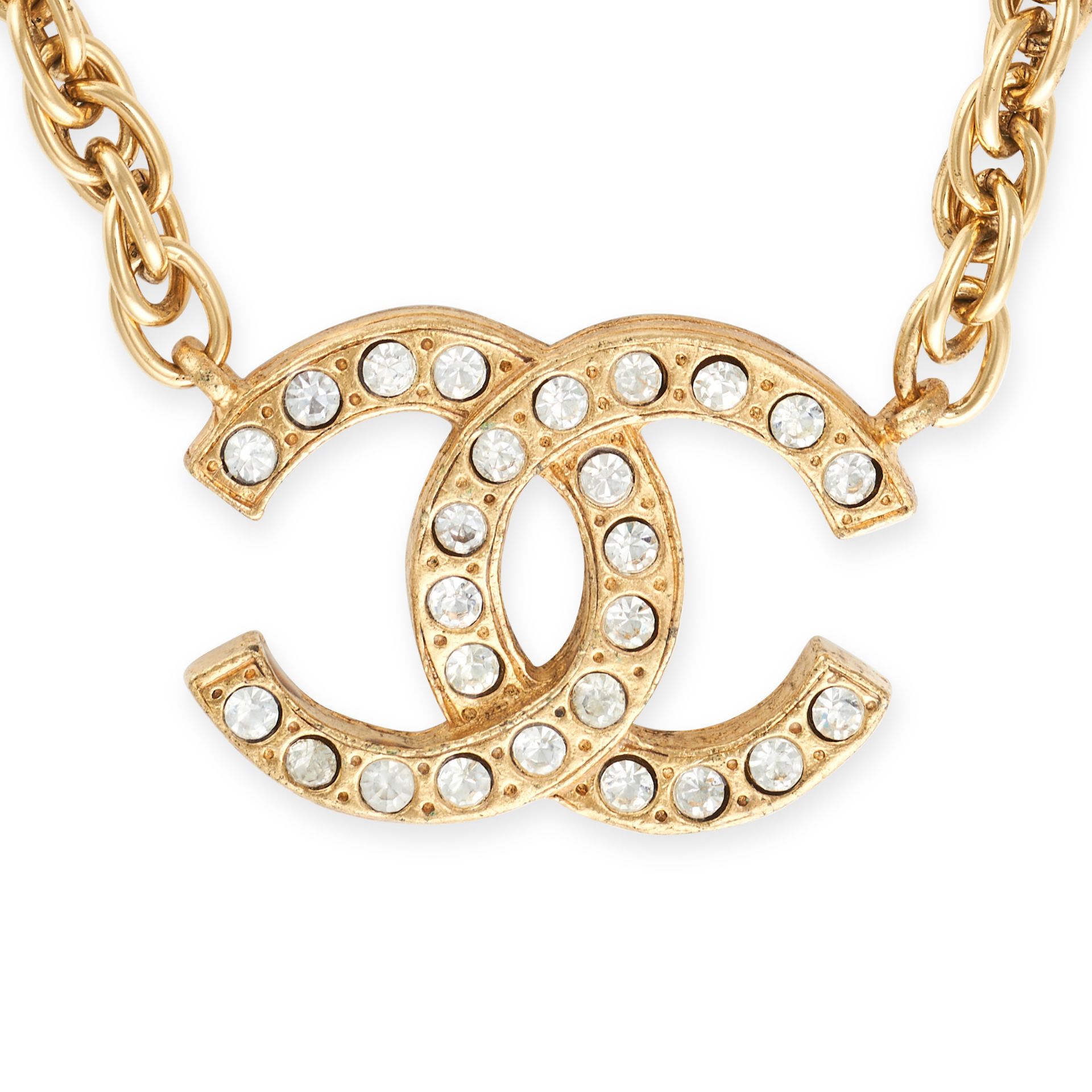 CHANEL CRYSTAL CC PENDANT AND CHAIN - Image 2 of 2