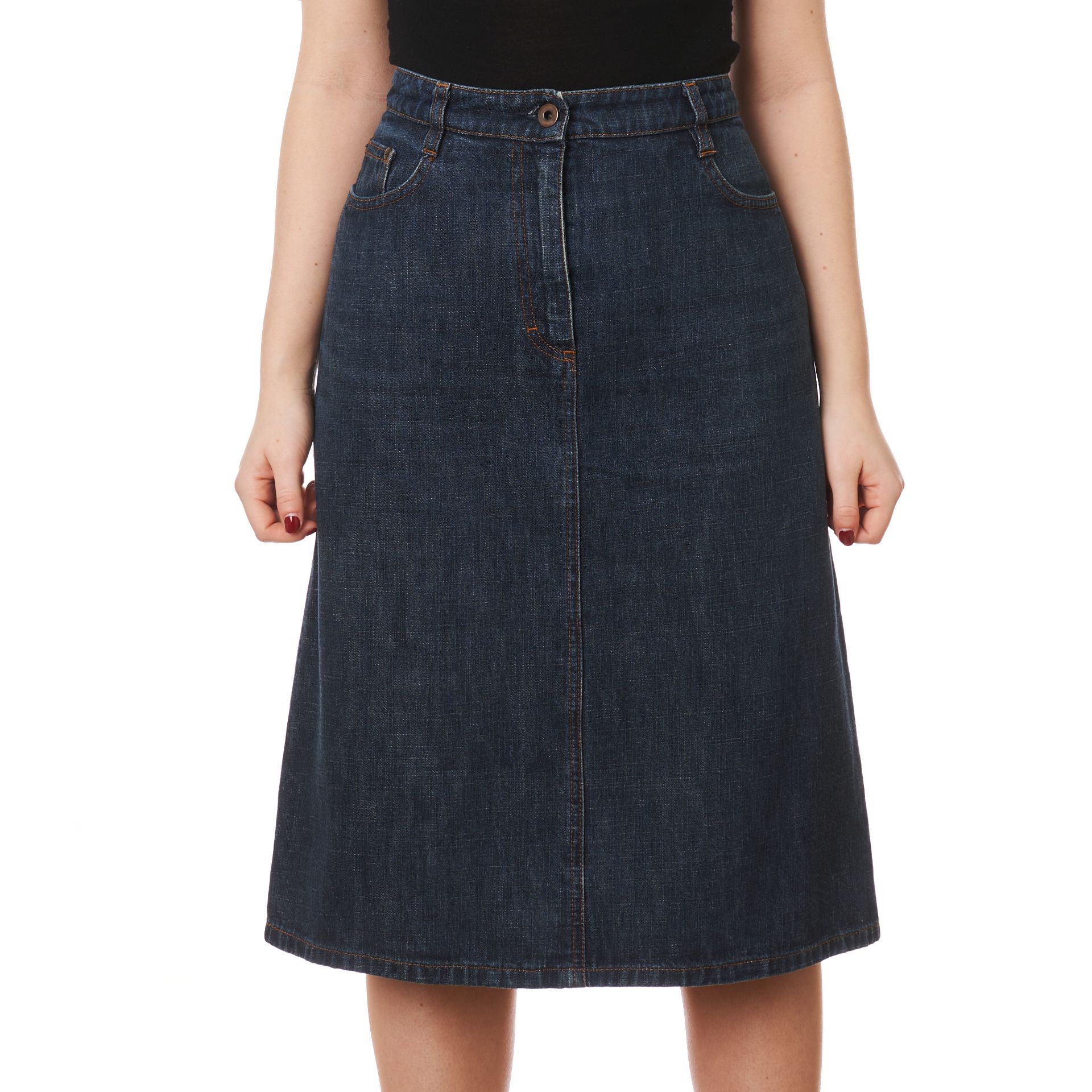 NO RESERVE MIU MIU DENIM MIDI SKIRT