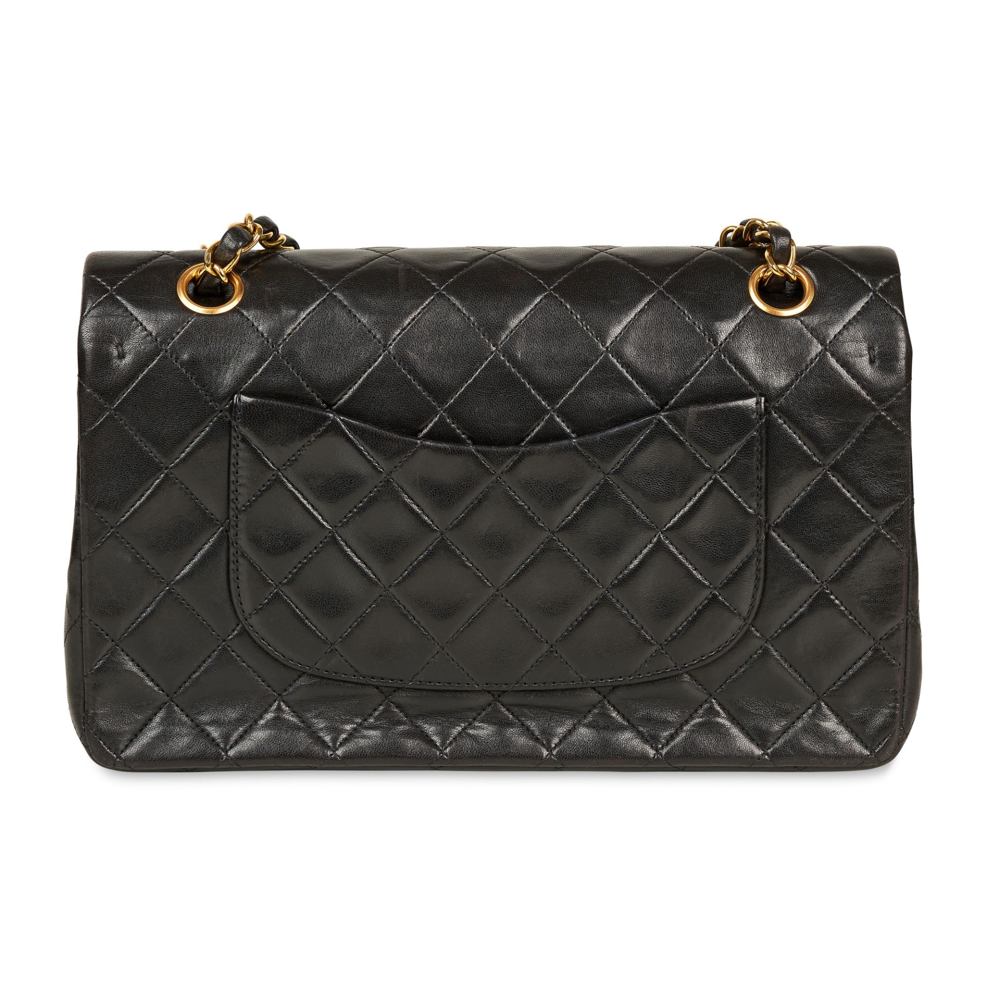 CHANEL VINTAGE MEDIUM LAMBSKIN CLASSIC FLAP BAG - Bild 3 aus 3