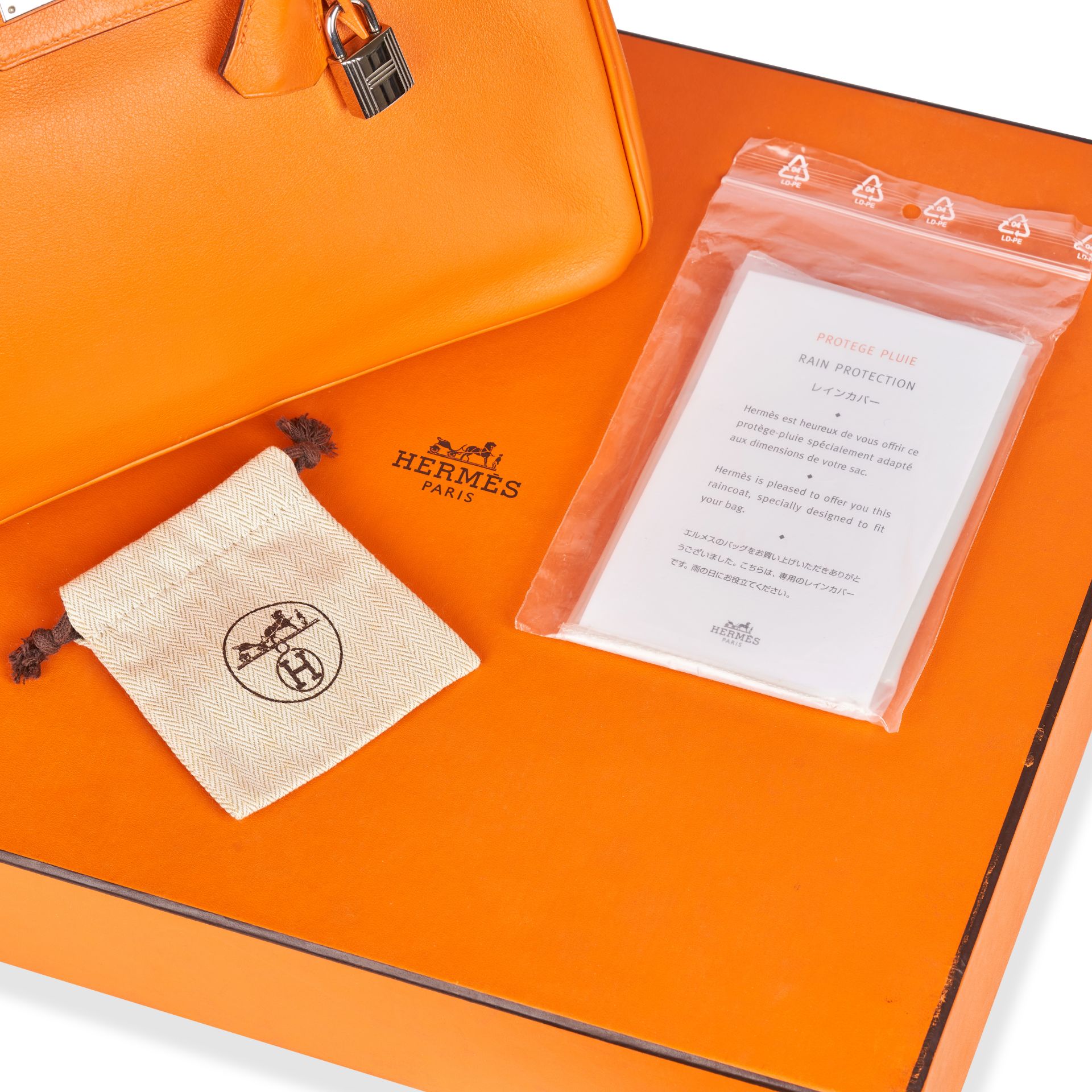 HERMÈS ORANGE BIRKIN 30 BAG - Image 7 of 7