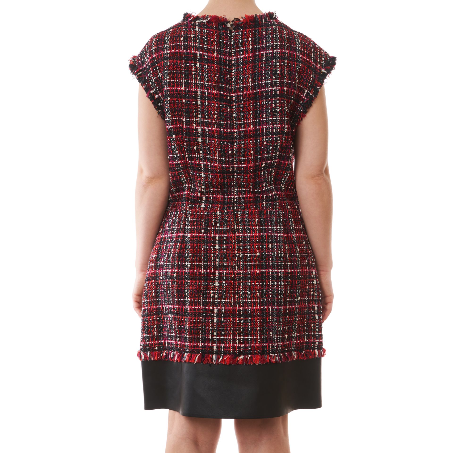 NO RESERVE ALEXANDER MCQUEEN TWEED SLEEVELESS DRESS - Image 3 of 3