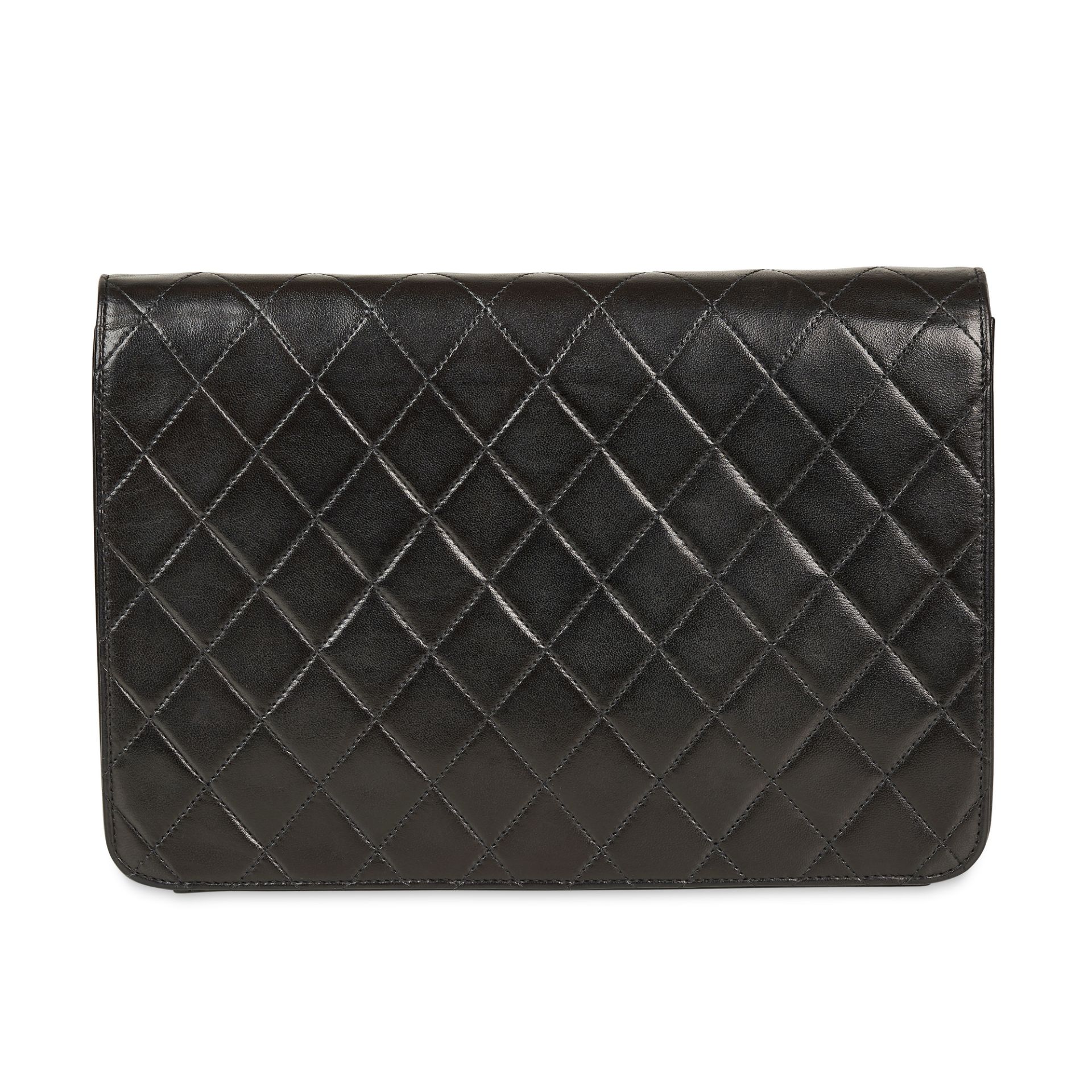 CHANEL VINTAGE LAMBSKIN SINGLE FLAP BAG - Image 3 of 3