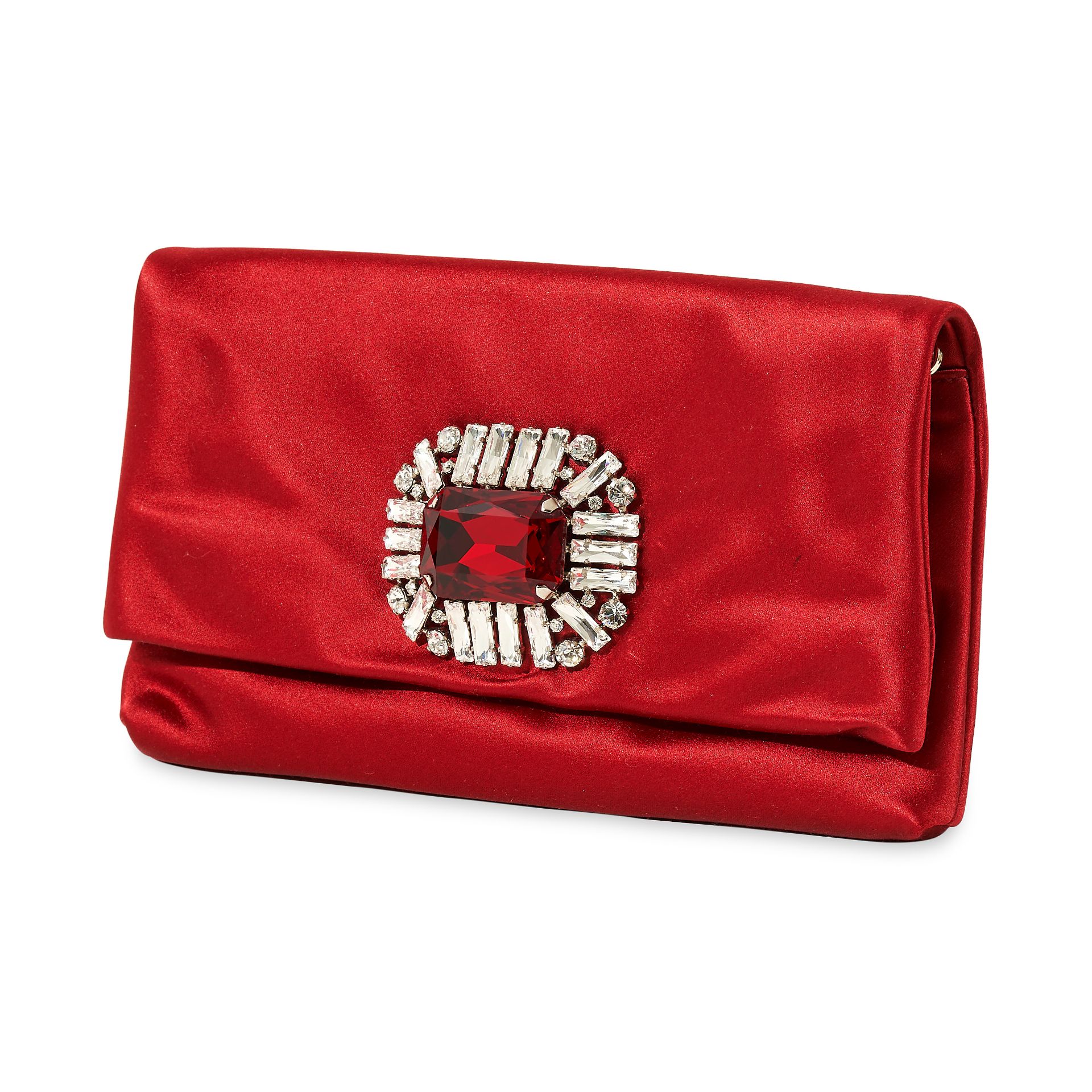 JIMMY CHOO SATIN TITANIA CLUTCH BAG - Image 2 of 3