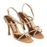 NO RESERVE MANOLO BLAHNIK BRONZE HEELS