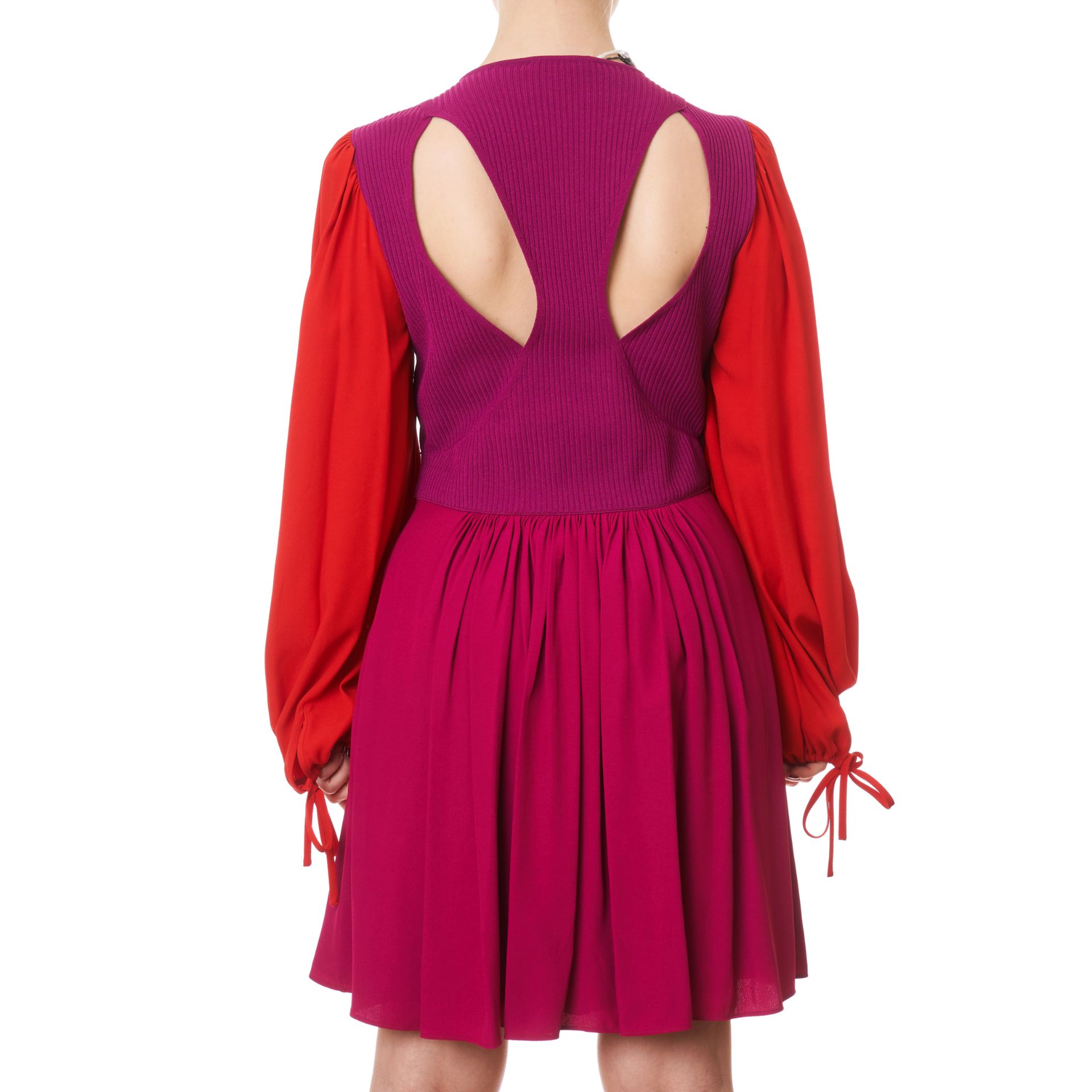 NO RESERVE ALEXANDER MCQUEEN KNIT BALLOON SLEEVE DRESS - Image 3 of 3